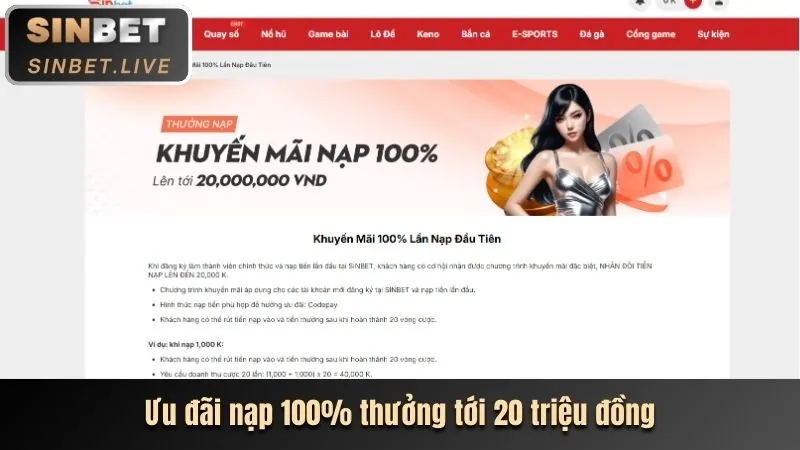 Tiền Thưởng Chào Mừng